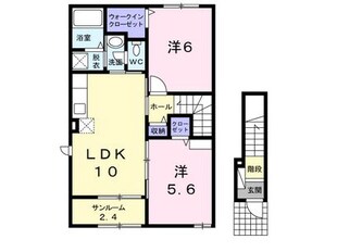 新発田駅 徒歩17分 1階の物件間取画像